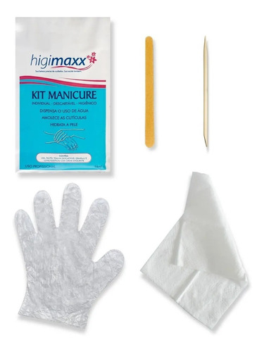 Kit Manicure Descartável Higimaxx - Caixa C/ 50 Unidades