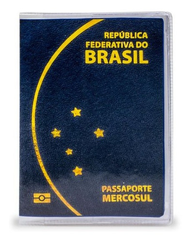 Capa Transparente Para Passaporte Kit Com 2 Capas 