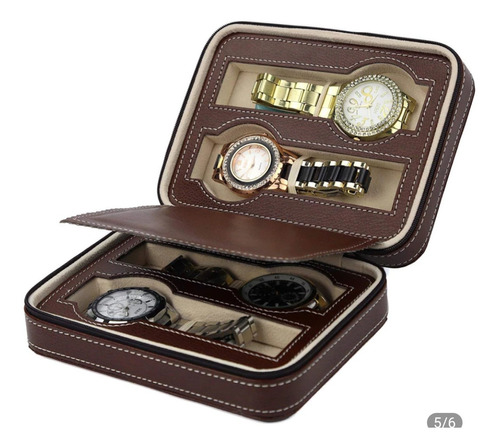 Imagen 1 de 7 de Estuche Exhibidor Caja Para  Reloj Colección Viajero
