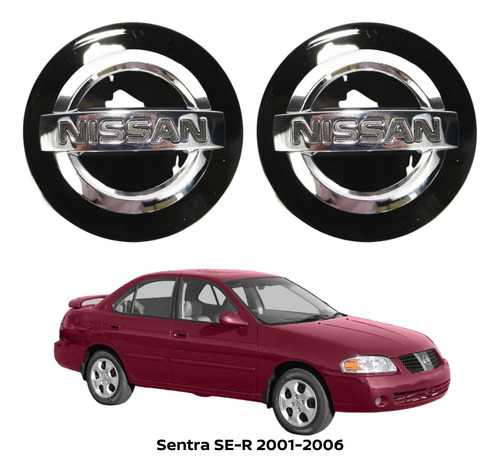 Par Tapones Negros Sentra Se-r 2001-2006