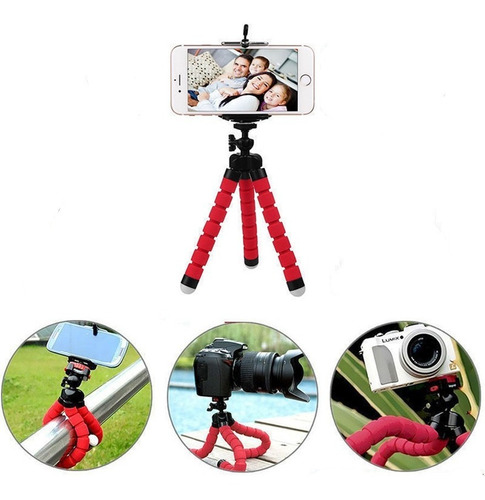Tripode Flexible 18 Cm Soporte Adaptador Celular Tablet Foto