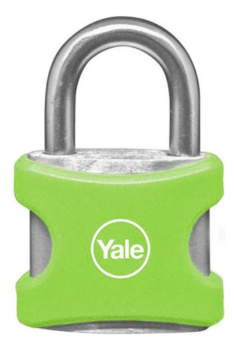 Candado Yale Encauchetado Verde 25mm Aluminio (8857)