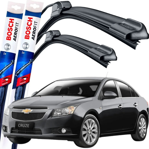 Kit X2 Escobillas Delanteras Bosch Aerofit Chevrolet Cruze