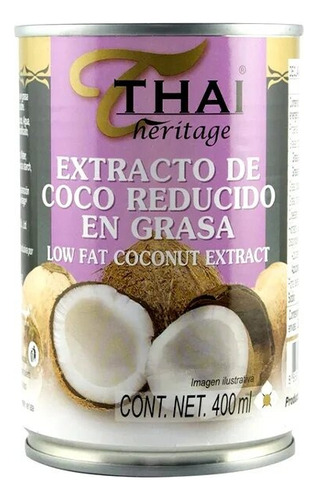 Thai Heritage Extracto De Coco Reducido En Grasa 400 Ml