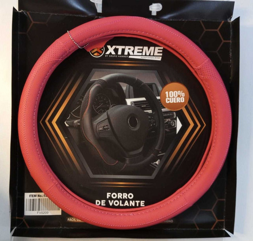 Forro Volante Xtreme Rosado 100% Cuero Leather 