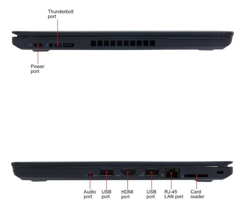 Lenovo Thinkpad T480 Intel Core I5-7th 16g Ram 256g Ssd Fhd Negro (Reacondicionado)