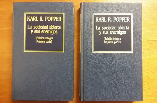  La Sociedad Abierta Y Sus Enemigos 2 Tomos De Karl R Popper