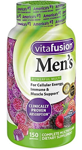 Vitafusion De Los Hombres Gummy Vitaminas, 150 count, 22703,