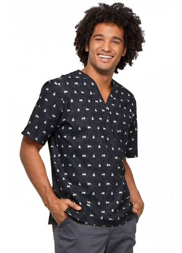 Top / Polera Clinica Hombre Cherokee Print 675 Talla Grandes