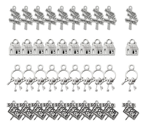 Honbay 40 Dijes De Aleación Para Agente Inmobiliario, Dije.