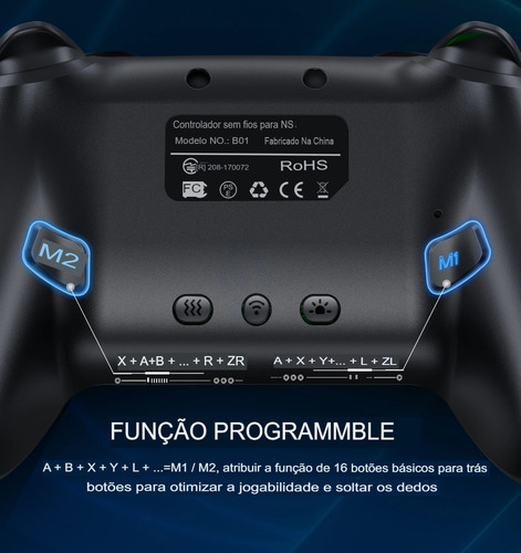 2 Controle Dinofire-controlador Sem Fio Bluetooth Rgb