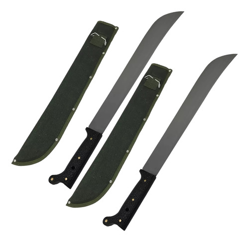 Machete Acero Inoxidable Con Estuche Set De 2 Envío Gratis