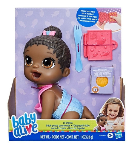 Negra Hora Da Papinha Baby Alive - Hasbro F2619