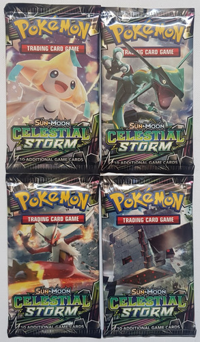 Pokemon Tcg 4 Sobres Sun & Moon Celestial Storm Sellados !!!