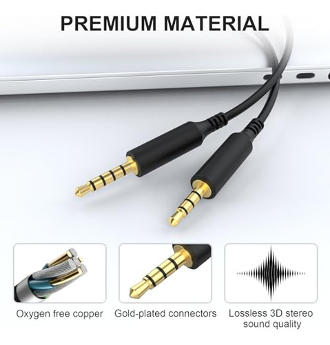 Cable De Auriculares A40 Compatible Con Astro A40, A40 Tr, A