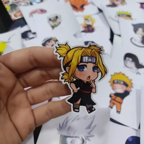 30 Adesivos Naruto Shippuden - Akatsuki 8cm