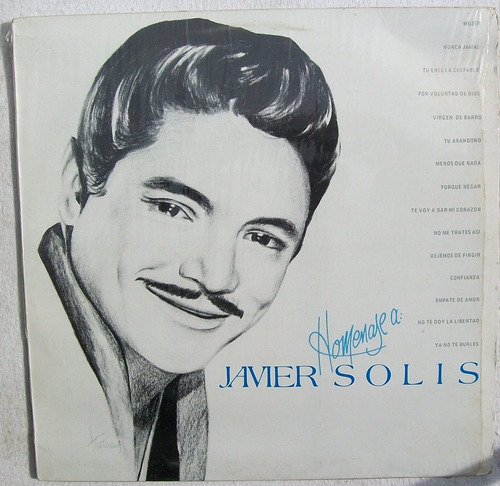 Homenaje A: Javier Solis. Disco Lp Cbs 1990 (Usado)