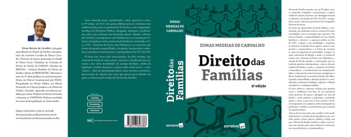Direito Das Famílias - 9ª edição 2023, de De Carvalho, Dimas Messias. Editorial Saraiva Jur, capa mole em português, 2023