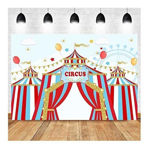 Blue Sky Red White Circus Tema Fotografía Fondos 88nsv