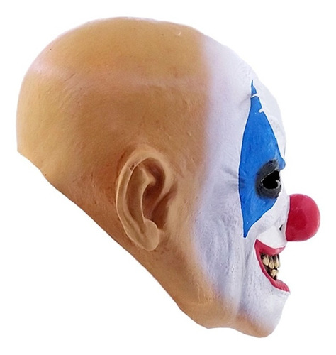 Máscara De Payaso Clown Smile Disfraz Halloween Color Blanco