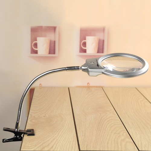 Lámpara Lupa Manos Libres Led Brillante Con Abrazadera Para