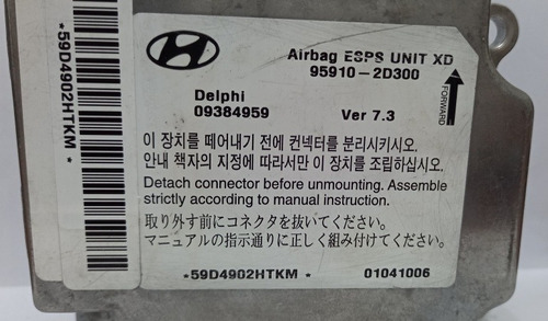 Modulo  Air Bag  Hyundai Elantra 2000 2008 Original