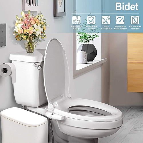 Imagen 2 de 7 de Bidet Para Inodoro Con Lavado Trasero Y Frontal Ajustable