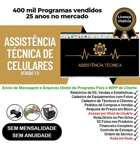 Programa Completo Para Loja De Celular Sem Mensalidade V7.0