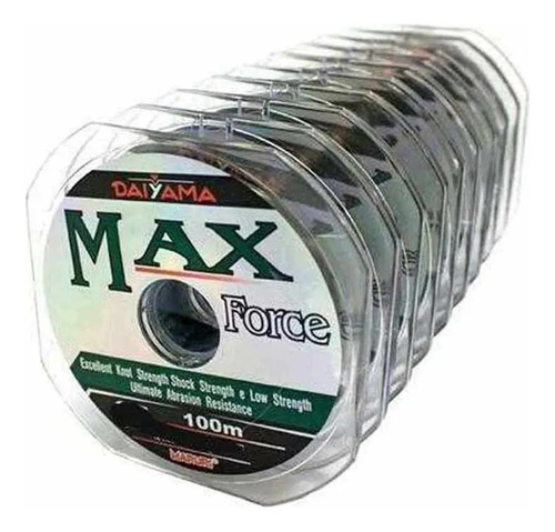 Linha Daiyama Max Force 0.29mm - 19lbs/8.4kgs - 10 Carretéis