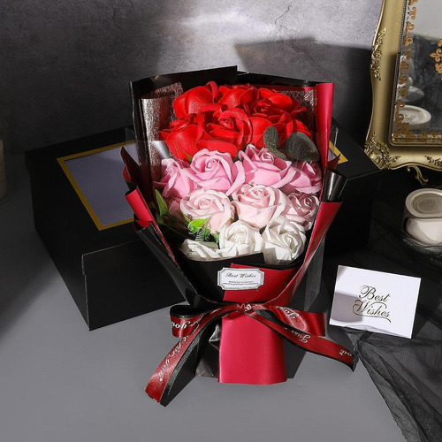 Soop Rose Rose Artificial Flor Flor Arranjos De Vermelho