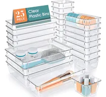 Comprar Organizadores De Ropa Interior 25 De Plástico Transparente