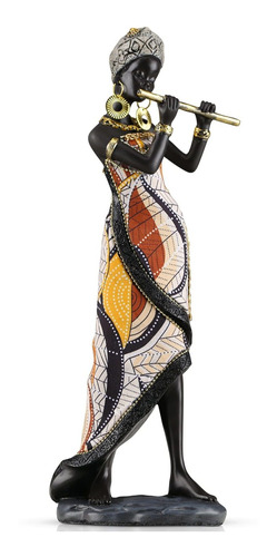 Escultura Africana De Decoración Del Hogar, Músico Africano,