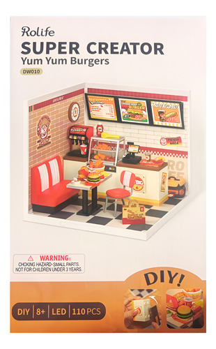 Robotime Rolife Super Creator Yumyumburgers Armable 3d Logon