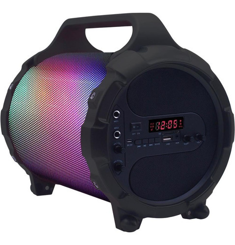 Caixa De Som Portátil 24w Myzooka Rgb Bluetooth Mymax