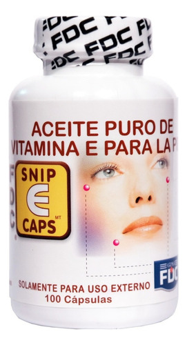 Aceite Puro Vitamina E 100cap (uso Externo). Agronewen. Sabor Uso Externo