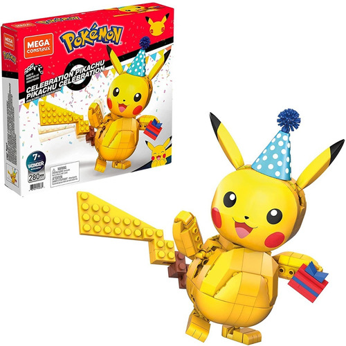 Pikachu Fiesta Pokémon Mega Construx Mattel Sku 5712