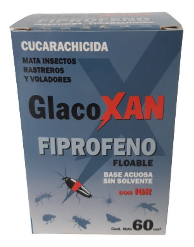 Insecticida Mosquitos,  Fiprofeno Liquido Glacoxan X 60cc
