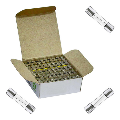 200pcs Fusível Vidro Pequeno 5x20 10a Gama De Voltagem 12v