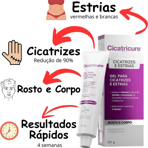 comprar Gel Para Cicatrizes E Estrias Cicatricure - Grande 60g