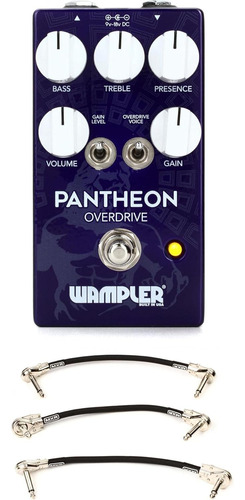 Pedal De Overdrive Wampler Pantheon 3 Cables De Conexiã...