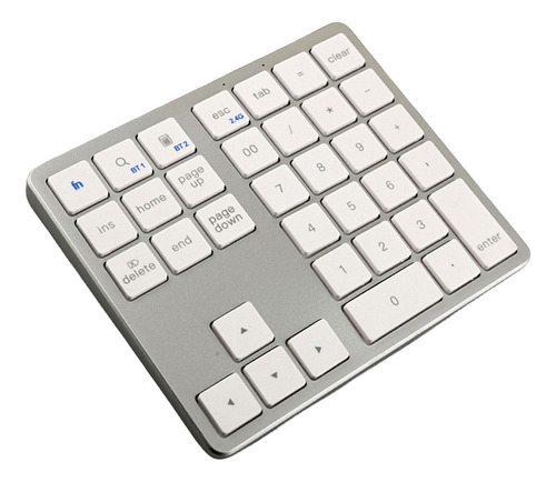 * Teclado Numérico, Teclado Numérico Inalámbrico, Plata Y