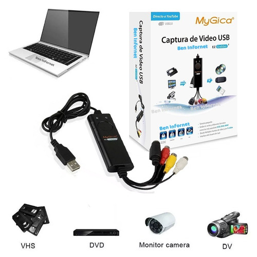 Placa Captura Hd Cap 720p Video Usb Audio/video Windows Pc