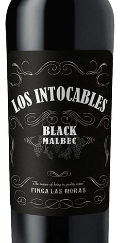 Pack De 4 Vino Tinto Los Intocables Black Malbec 750 Ml