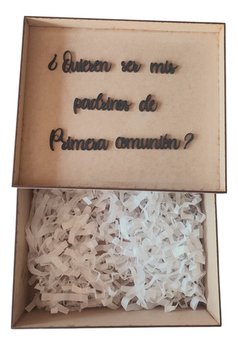 Caja Para Padrinos Primera Comunión + 2 Tazas Personalizadas