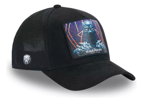 Gorra Capslab Marvel Black Panther Original Negro Unico Lisa