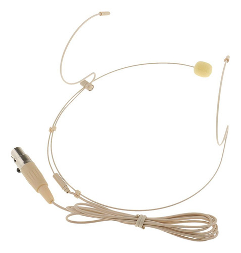 Mini Micrófono Xlr 4 Pines Beige