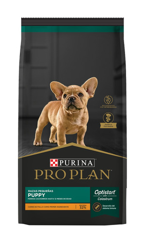 Imagen 1 de 1 de Alimento Pro Plan OptiStart Puppy para perro cachorro de raza pequeña sabor pollo en bolsa de 1kg