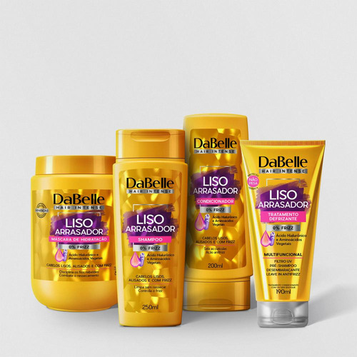 Dabelle Kit Defrizante 4 Produtos - Liso Arrasador
