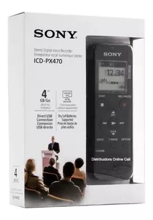 Grabadora De Voz Sony Digital Con Usb Integrado - Icd-px470