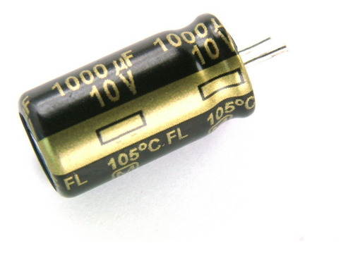 Imagen 1 de 2 de Capacitor Electrolitico Pc Monitor 1000uf X 10v X10 Unidades